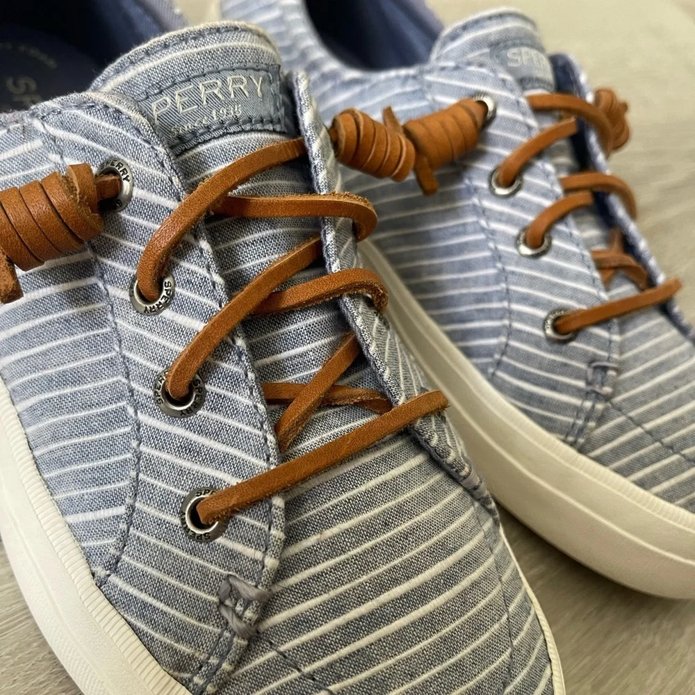 SOLD Sperry Women's Crest Vibe LightSkyBlue Stripe. - Picture 2 of 5